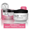 Olay Night of Olay Firming Night Cream Face Moisturizer, Reduces Fine Lines & Wrinkles for All Skin Types, 1.9 oz