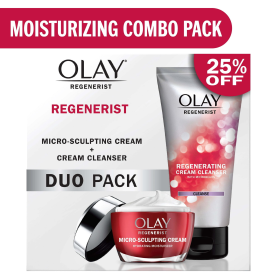 Olay Regenerist Face Wash and Moisturizer Skin Care Pack, Skincare Gift Set, 5.0 fl oz/1.7oz