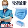 1000 Pcs Disposable Face Mask Non Medical Surgical 3-Ply Earloop Mouth Cover USA