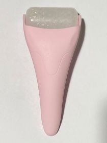 Ice Roller Smooth Skin Wheel Face Cosmetic Roller (Option: Light Pink Handle White Pearl-One)