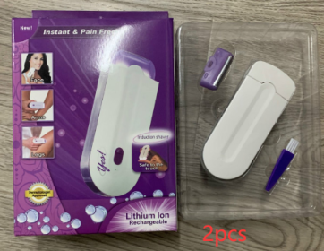 Women's USB Electric Induction Electric Hair Remover (Option: Small color box packaging-AU-2pcs)