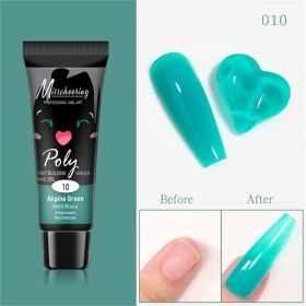 15ml a Piece Nail Crystal Fluorescent Extension Adhesive Without Paper Holder Painless Nail Extension Tool Phototherapy Nail Fluorescence Color Gel (Color: 10)