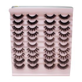 20 Pairs of False Eyelashes Three-Dimensional Thick Natural Curl Warped (Series: 10)