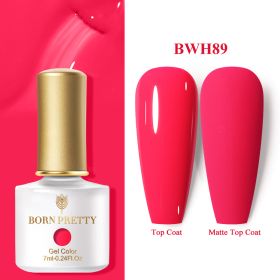 BORN PRETTY Top Gel Nail Polish 7ml Semi Permanent Varnish Function Gel Base Super Top Coat Transparent Gel Nails Soak Off Gel (Color: BWH89)