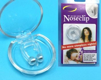 Silicone Magnetic Anti Snore Stop Snoring Nose Clip Sleep Tray Sleeping Aid Apnea Guard Night Device (Quantity: 1pc)